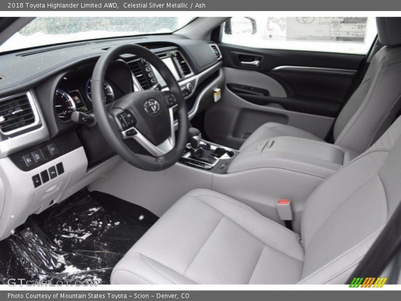 Celestial Silver Metallic / Ash 2018 Toyota Highlander Limited AWD