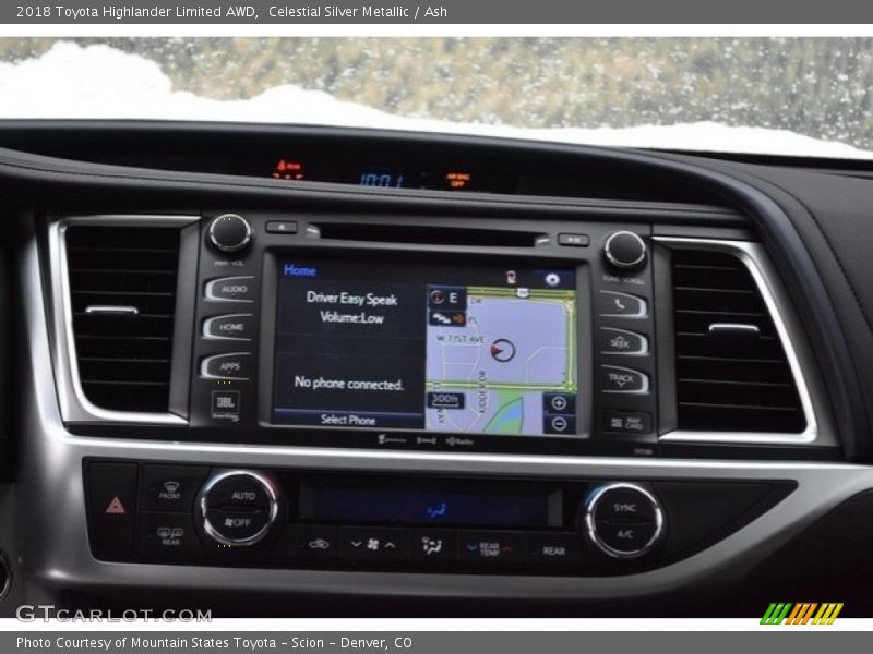 Celestial Silver Metallic / Ash 2018 Toyota Highlander Limited AWD