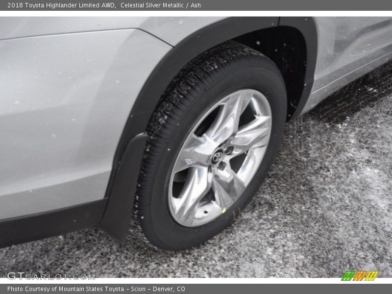 Celestial Silver Metallic / Ash 2018 Toyota Highlander Limited AWD