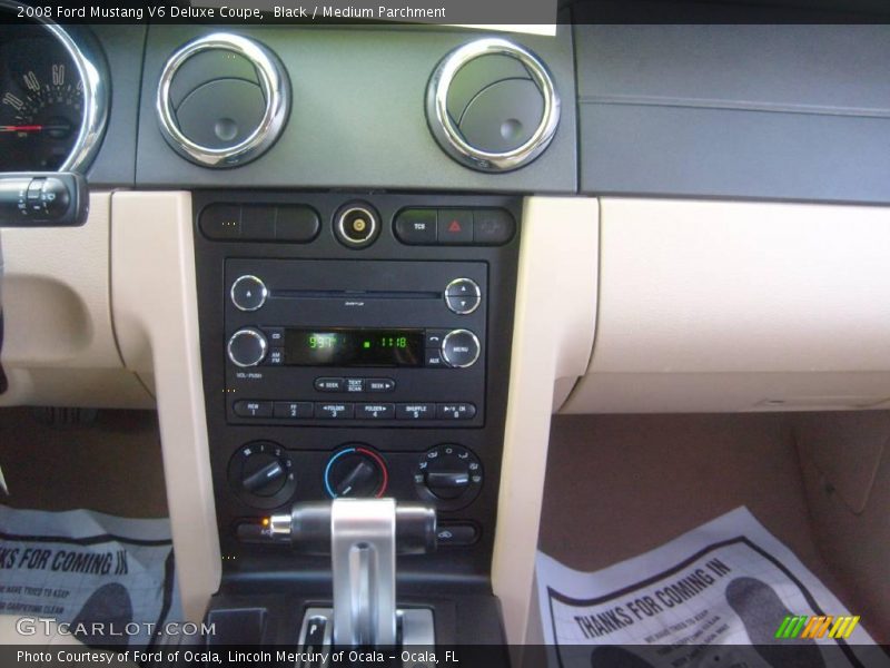 Black / Medium Parchment 2008 Ford Mustang V6 Deluxe Coupe