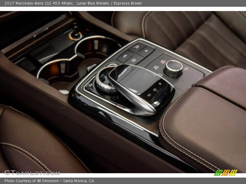 Lunar Blue Metallic / Espresso Brown 2017 Mercedes-Benz GLS 450 4Matic