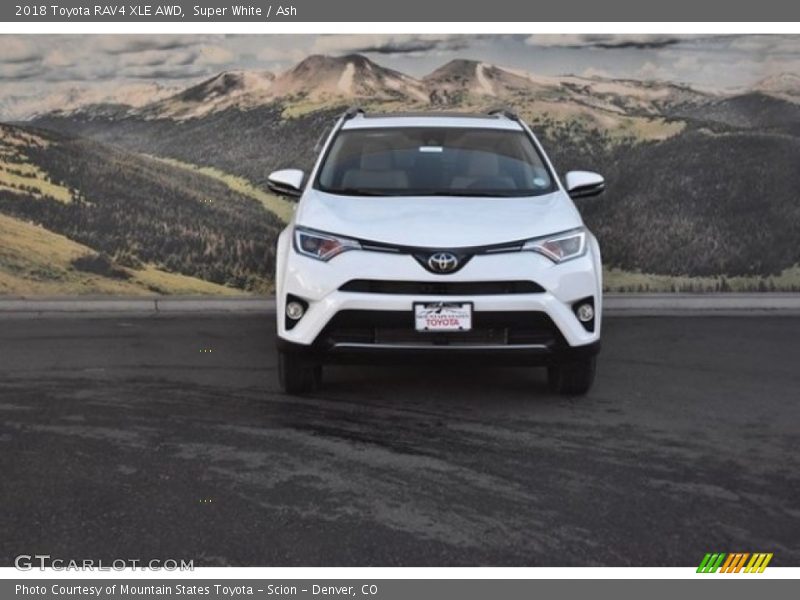 Super White / Ash 2018 Toyota RAV4 XLE AWD
