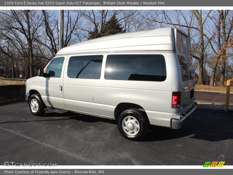 Brilliant Silver Metallic / Medium Flint 2009 Ford E Series Van E350 Super Duty XLT Passenger