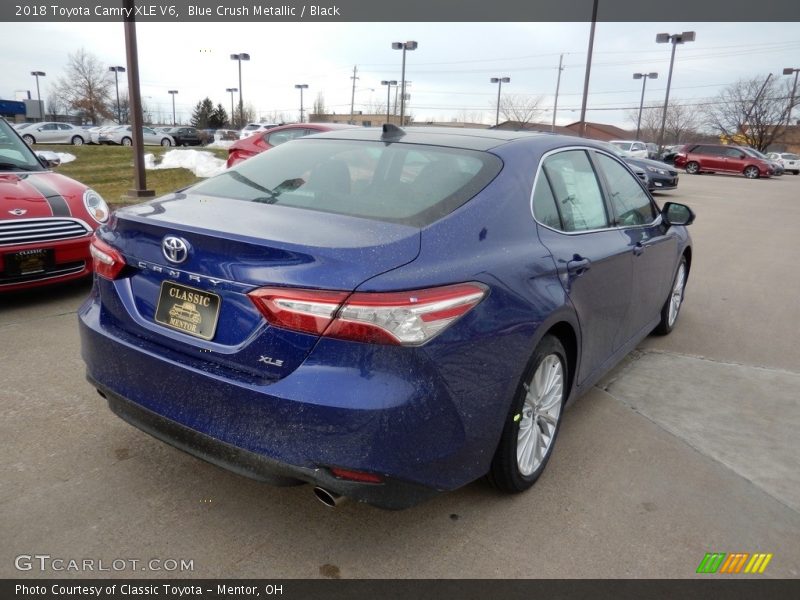 Blue Crush Metallic / Black 2018 Toyota Camry XLE V6