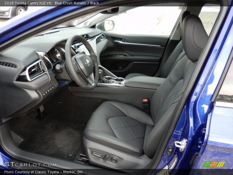 Blue Crush Metallic / Black 2018 Toyota Camry XLE V6