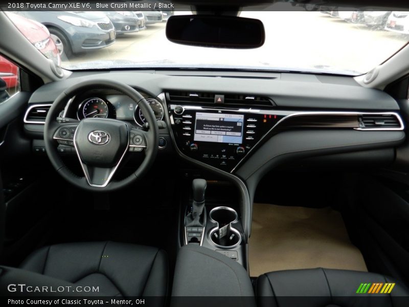 Blue Crush Metallic / Black 2018 Toyota Camry XLE V6