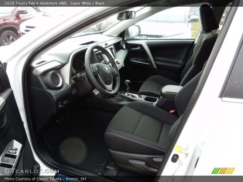 Super White / Black 2018 Toyota RAV4 Adventure AWD