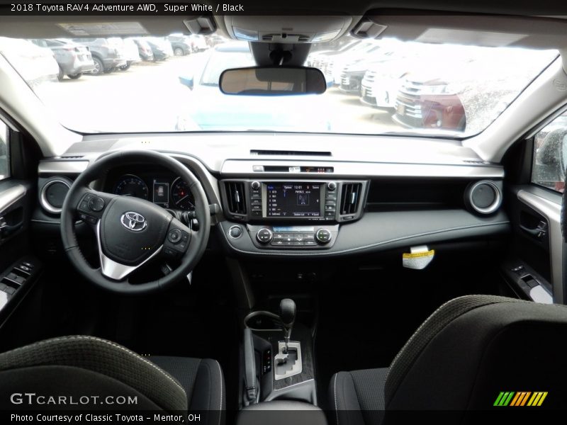 Super White / Black 2018 Toyota RAV4 Adventure AWD