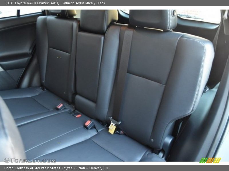 Galactic Aqua Mica / Black 2018 Toyota RAV4 Limited AWD