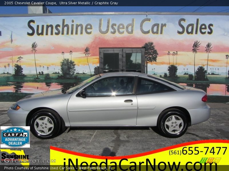 Ultra Silver Metallic / Graphite Gray 2005 Chevrolet Cavalier Coupe
