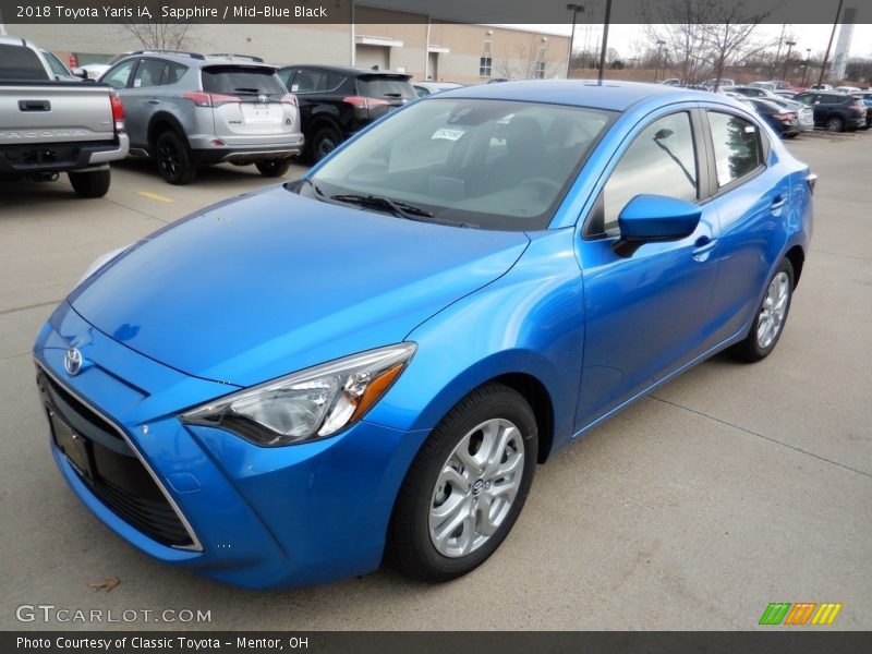 Sapphire / Mid-Blue Black 2018 Toyota Yaris iA