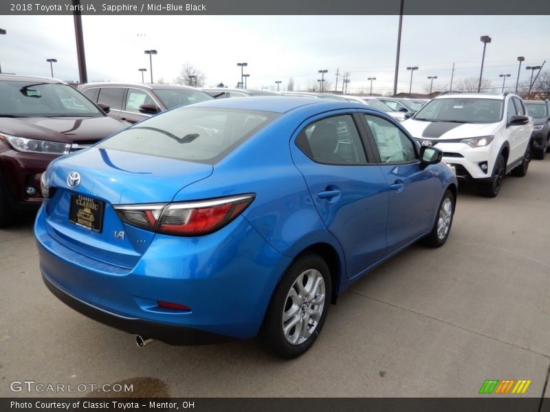 Sapphire / Mid-Blue Black 2018 Toyota Yaris iA