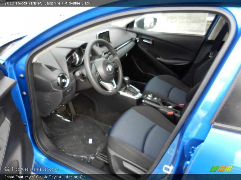 Sapphire / Mid-Blue Black 2018 Toyota Yaris iA