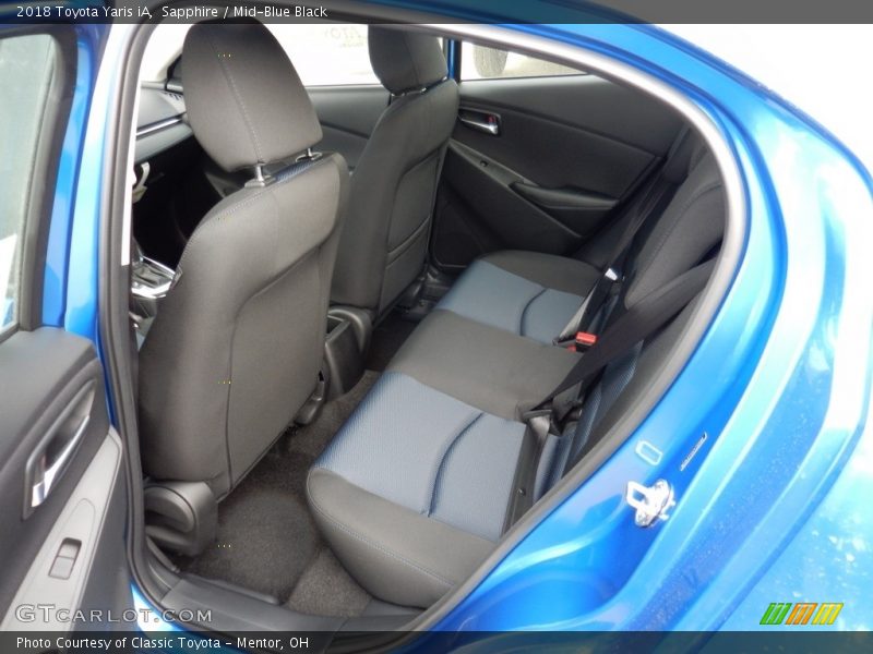 Sapphire / Mid-Blue Black 2018 Toyota Yaris iA