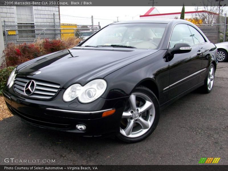 Black / Black 2006 Mercedes-Benz CLK 350 Coupe