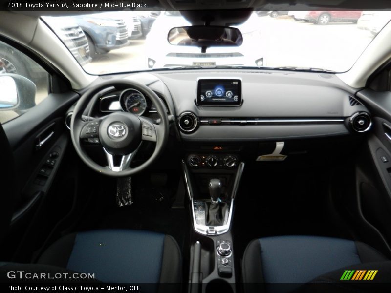 Sapphire / Mid-Blue Black 2018 Toyota Yaris iA