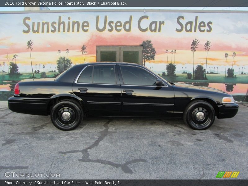 Black / Charcoal Black 2010 Ford Crown Victoria Police Interceptor