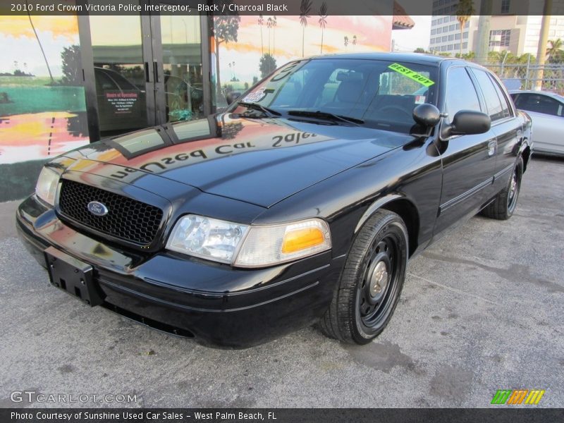 Black / Charcoal Black 2010 Ford Crown Victoria Police Interceptor