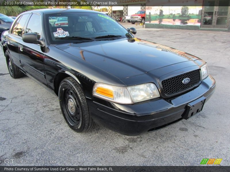 Black / Charcoal Black 2010 Ford Crown Victoria Police Interceptor