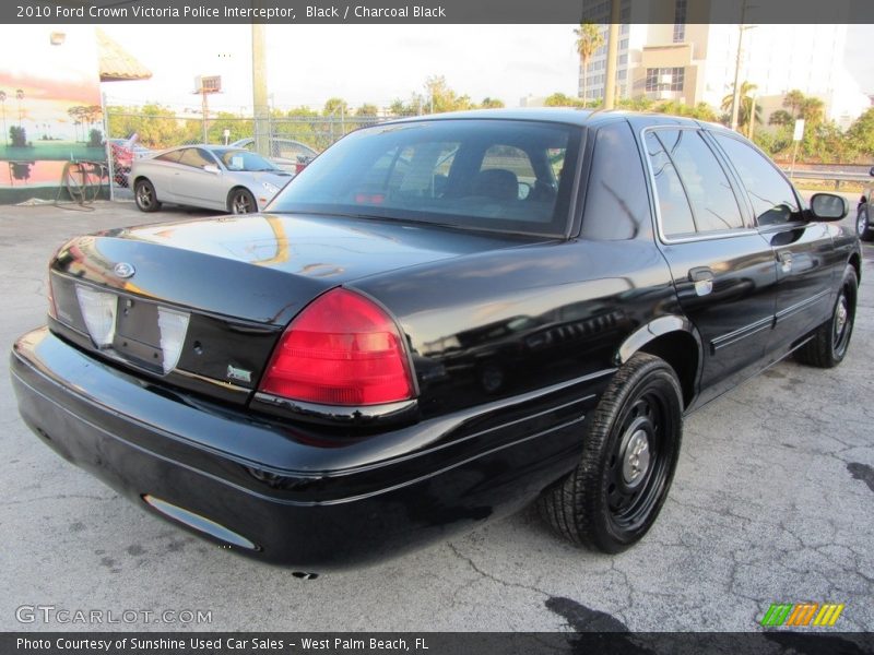 Black / Charcoal Black 2010 Ford Crown Victoria Police Interceptor