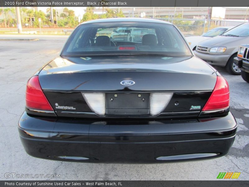 Black / Charcoal Black 2010 Ford Crown Victoria Police Interceptor