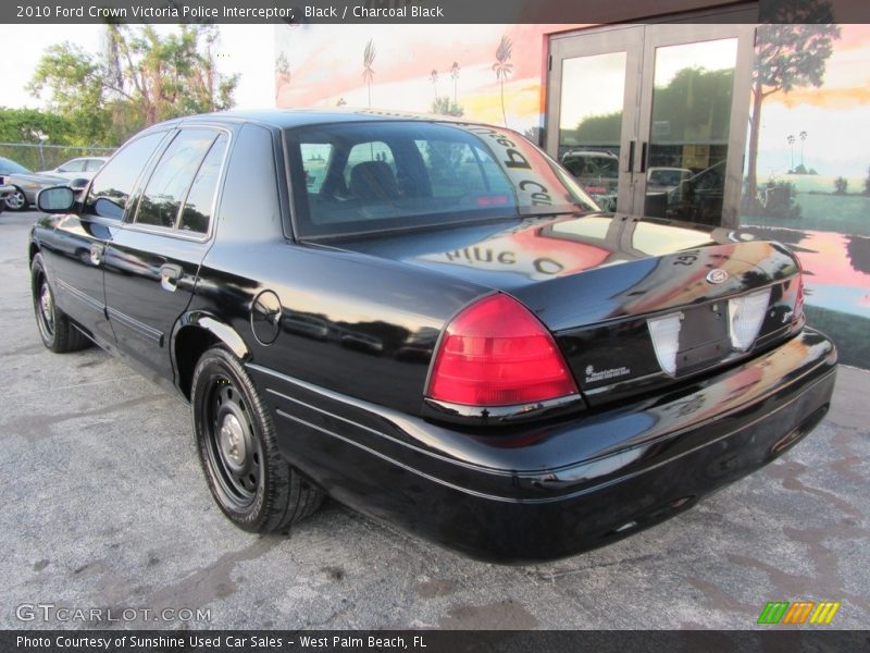 Black / Charcoal Black 2010 Ford Crown Victoria Police Interceptor