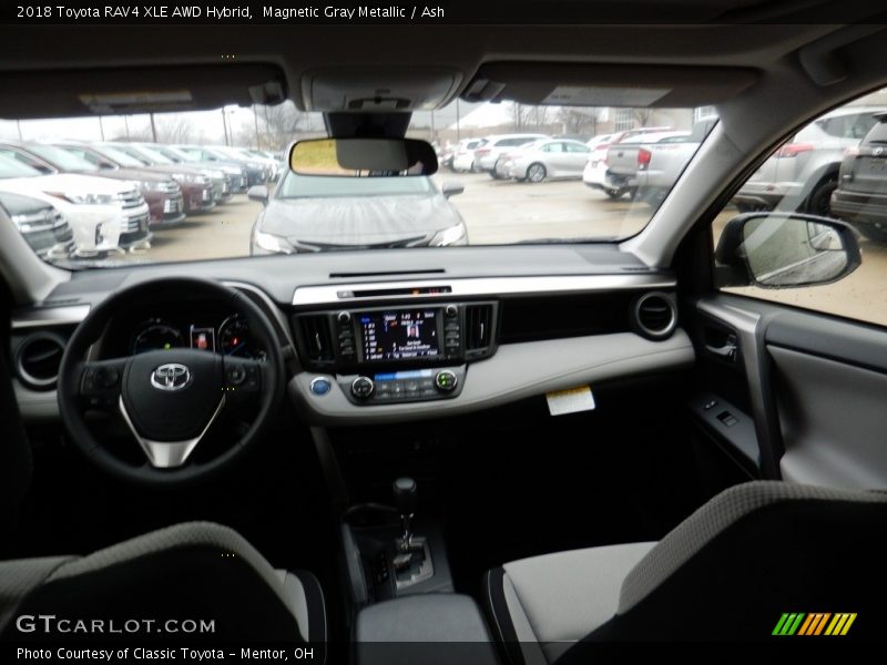 Magnetic Gray Metallic / Ash 2018 Toyota RAV4 XLE AWD Hybrid