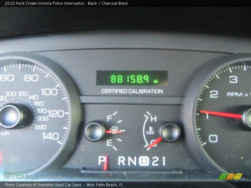 Black / Charcoal Black 2010 Ford Crown Victoria Police Interceptor