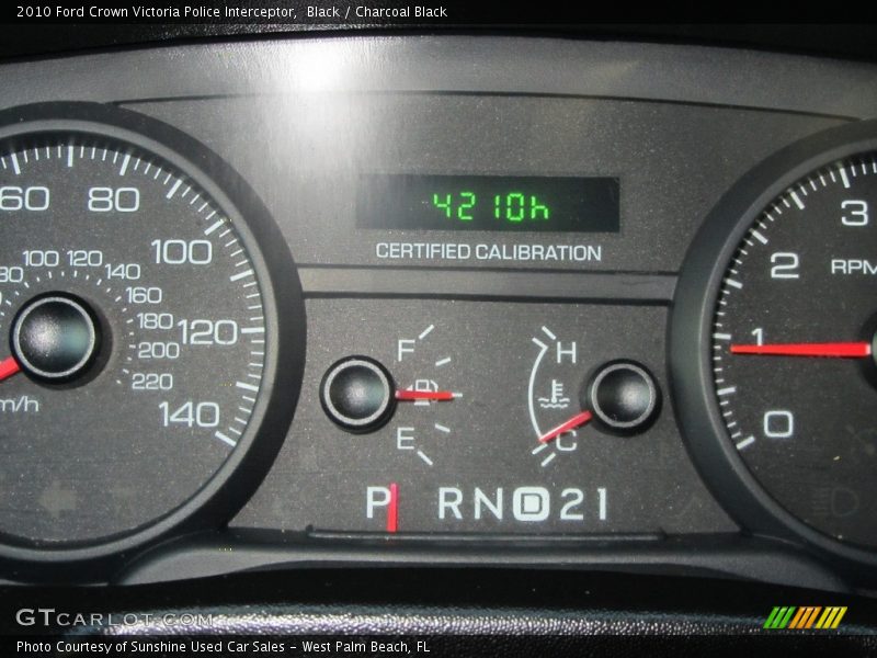 Black / Charcoal Black 2010 Ford Crown Victoria Police Interceptor
