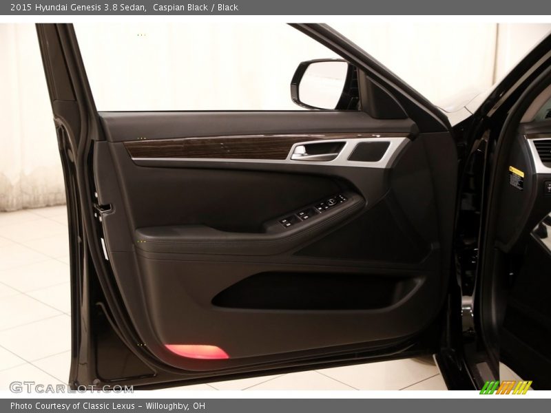 Caspian Black / Black 2015 Hyundai Genesis 3.8 Sedan