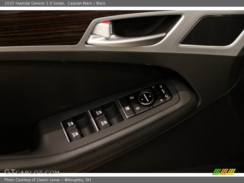 Caspian Black / Black 2015 Hyundai Genesis 3.8 Sedan