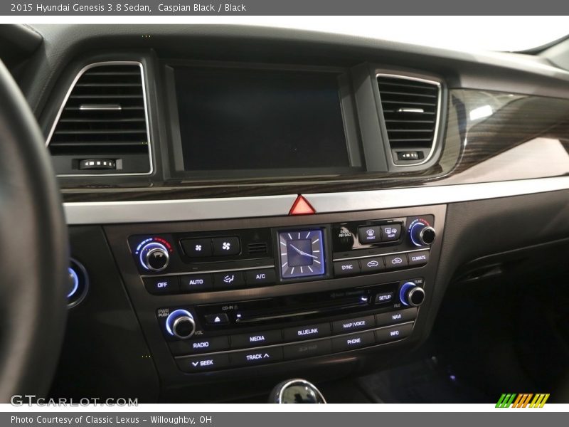 Caspian Black / Black 2015 Hyundai Genesis 3.8 Sedan