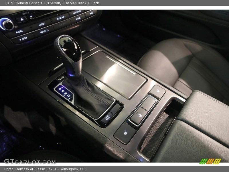 Caspian Black / Black 2015 Hyundai Genesis 3.8 Sedan