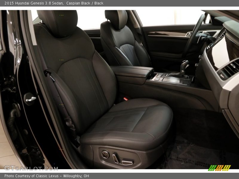 Caspian Black / Black 2015 Hyundai Genesis 3.8 Sedan