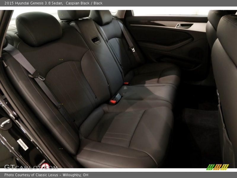 Caspian Black / Black 2015 Hyundai Genesis 3.8 Sedan