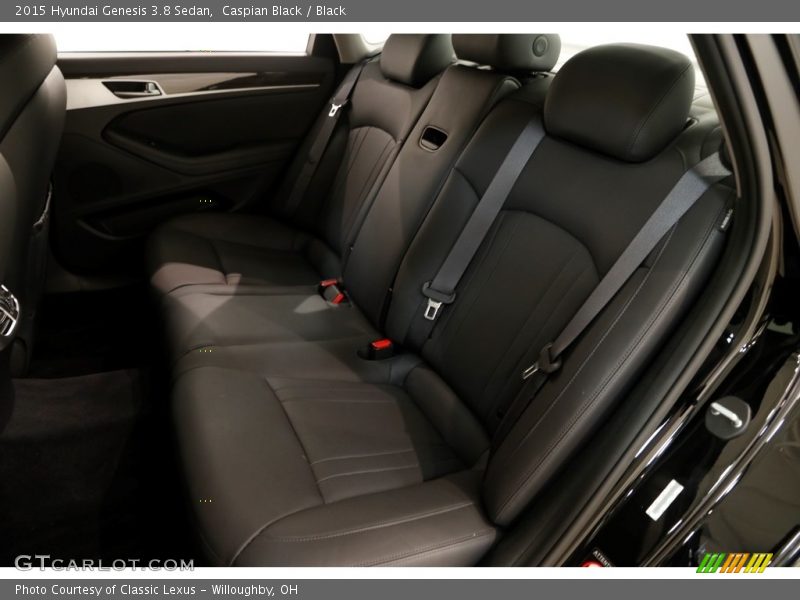 Caspian Black / Black 2015 Hyundai Genesis 3.8 Sedan
