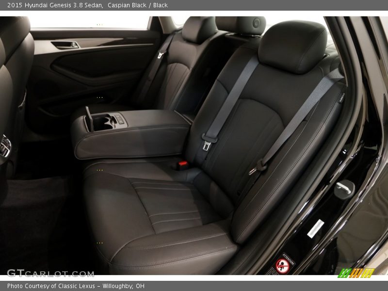 Caspian Black / Black 2015 Hyundai Genesis 3.8 Sedan
