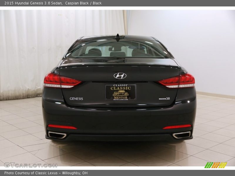 Caspian Black / Black 2015 Hyundai Genesis 3.8 Sedan