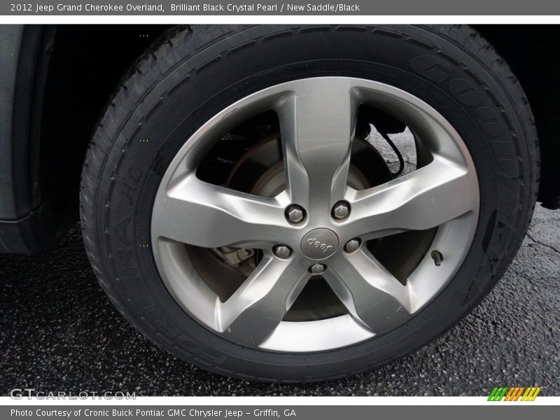 Brilliant Black Crystal Pearl / New Saddle/Black 2012 Jeep Grand Cherokee Overland