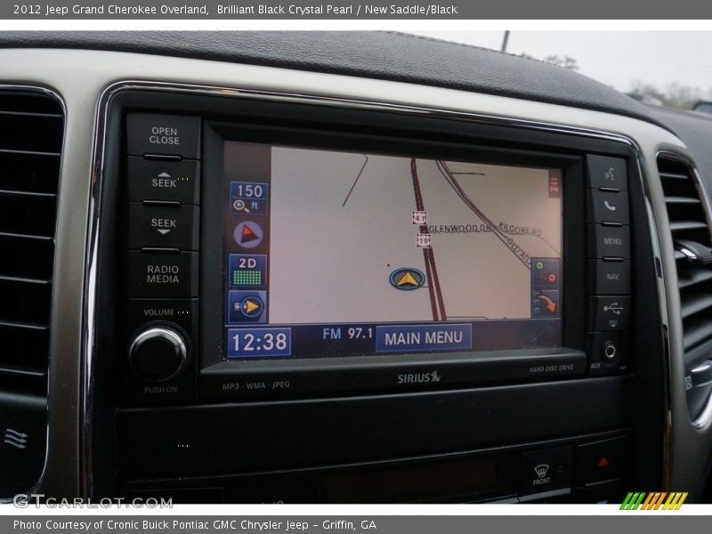 Brilliant Black Crystal Pearl / New Saddle/Black 2012 Jeep Grand Cherokee Overland