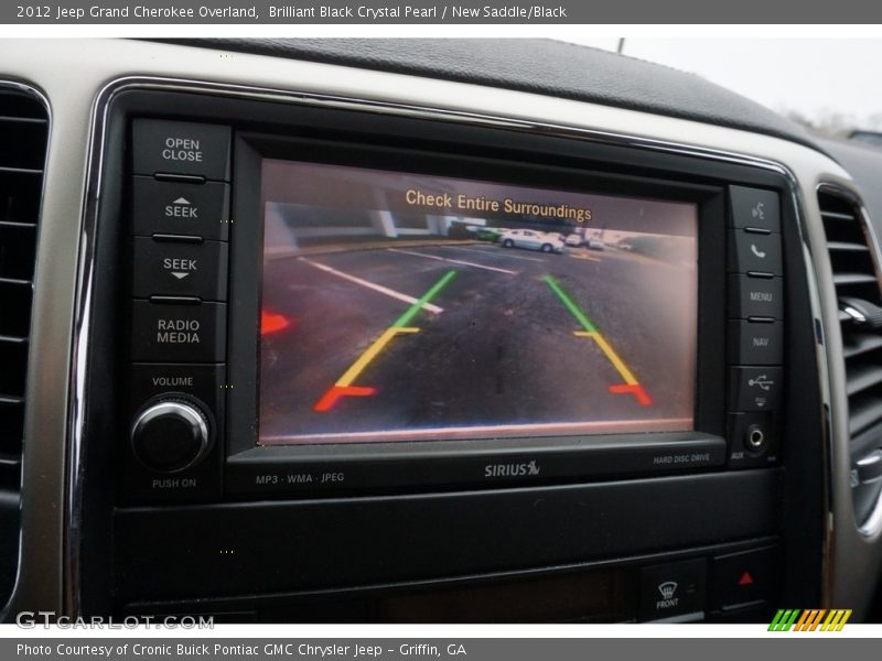 Brilliant Black Crystal Pearl / New Saddle/Black 2012 Jeep Grand Cherokee Overland