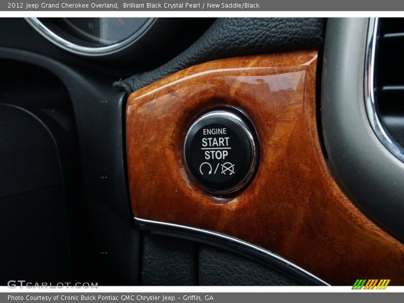 Brilliant Black Crystal Pearl / New Saddle/Black 2012 Jeep Grand Cherokee Overland