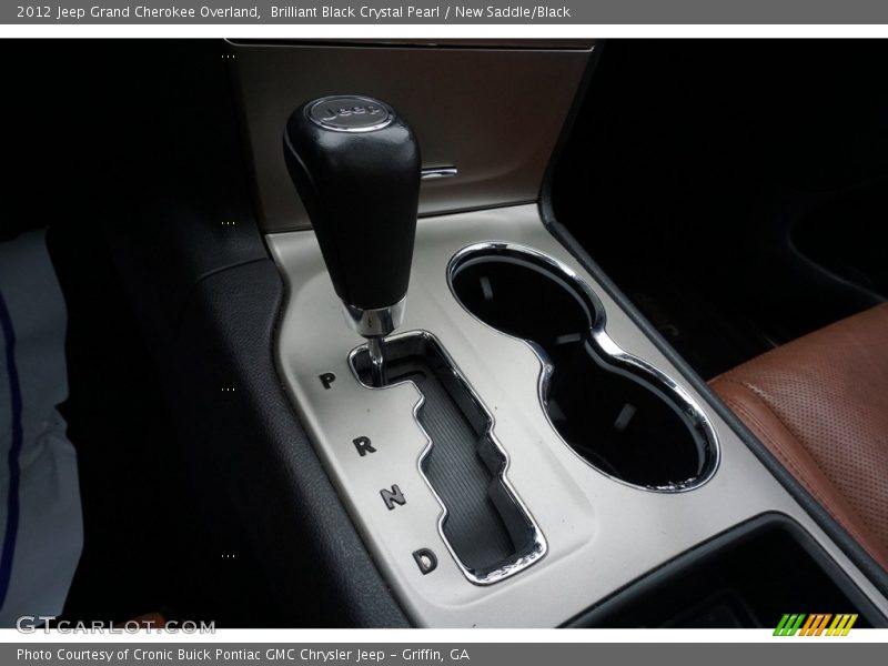 Brilliant Black Crystal Pearl / New Saddle/Black 2012 Jeep Grand Cherokee Overland