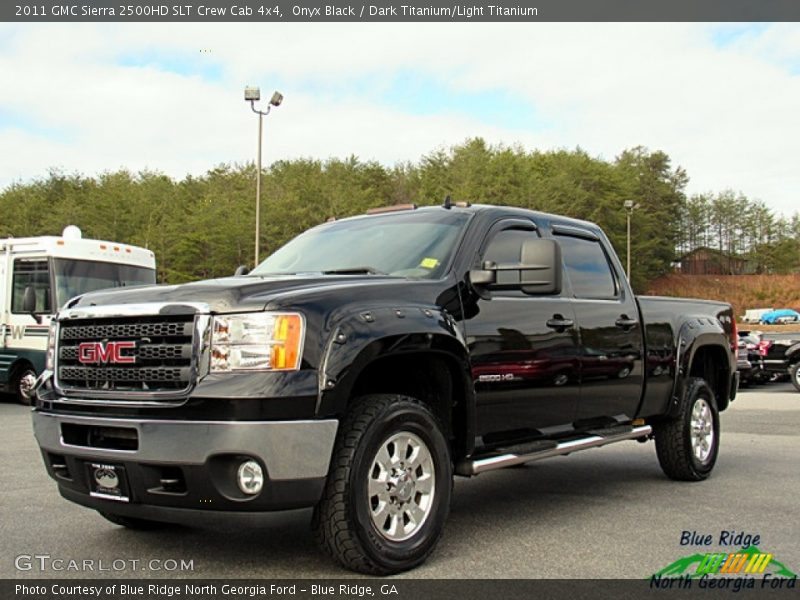 Onyx Black / Dark Titanium/Light Titanium 2011 GMC Sierra 2500HD SLT Crew Cab 4x4