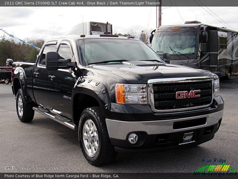 Onyx Black / Dark Titanium/Light Titanium 2011 GMC Sierra 2500HD SLT Crew Cab 4x4