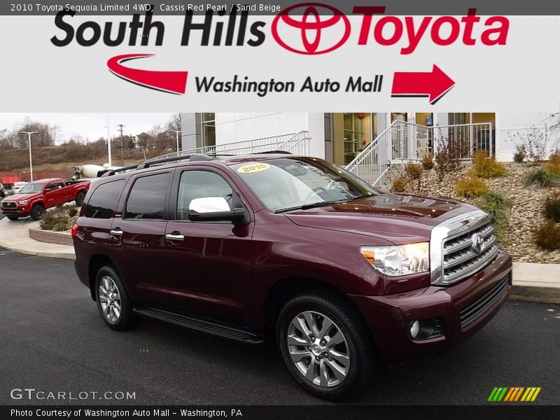 Cassis Red Pearl / Sand Beige 2010 Toyota Sequoia Limited 4WD