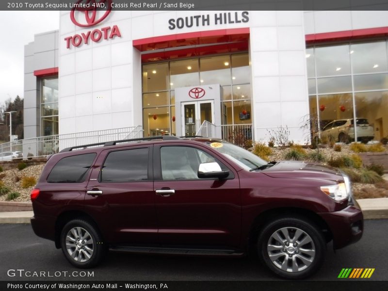 Cassis Red Pearl / Sand Beige 2010 Toyota Sequoia Limited 4WD