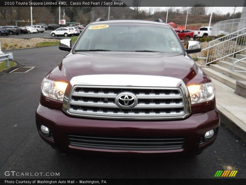 Cassis Red Pearl / Sand Beige 2010 Toyota Sequoia Limited 4WD