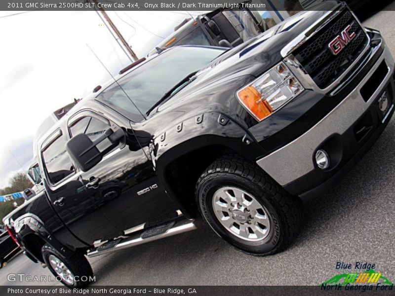 Onyx Black / Dark Titanium/Light Titanium 2011 GMC Sierra 2500HD SLT Crew Cab 4x4