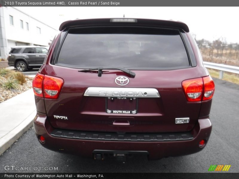 Cassis Red Pearl / Sand Beige 2010 Toyota Sequoia Limited 4WD